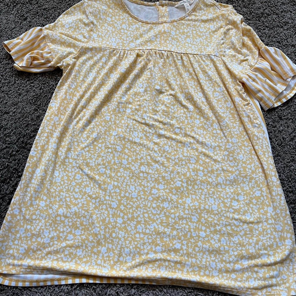 Matilda Jane Yellow and Cream Floral Top